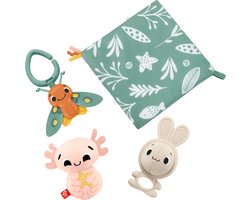 Fisher Price Zintuigen cadeauset - Met bijtring, rammelaar, bal en axolotl met geluidje