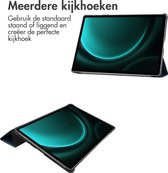 iMoshion Tablet Hoes Geschikt voor Samsung Galaxy Tab S9 FE Plus / S9 Plus - iMoshion Trifold Bookcase - Donkerblauw