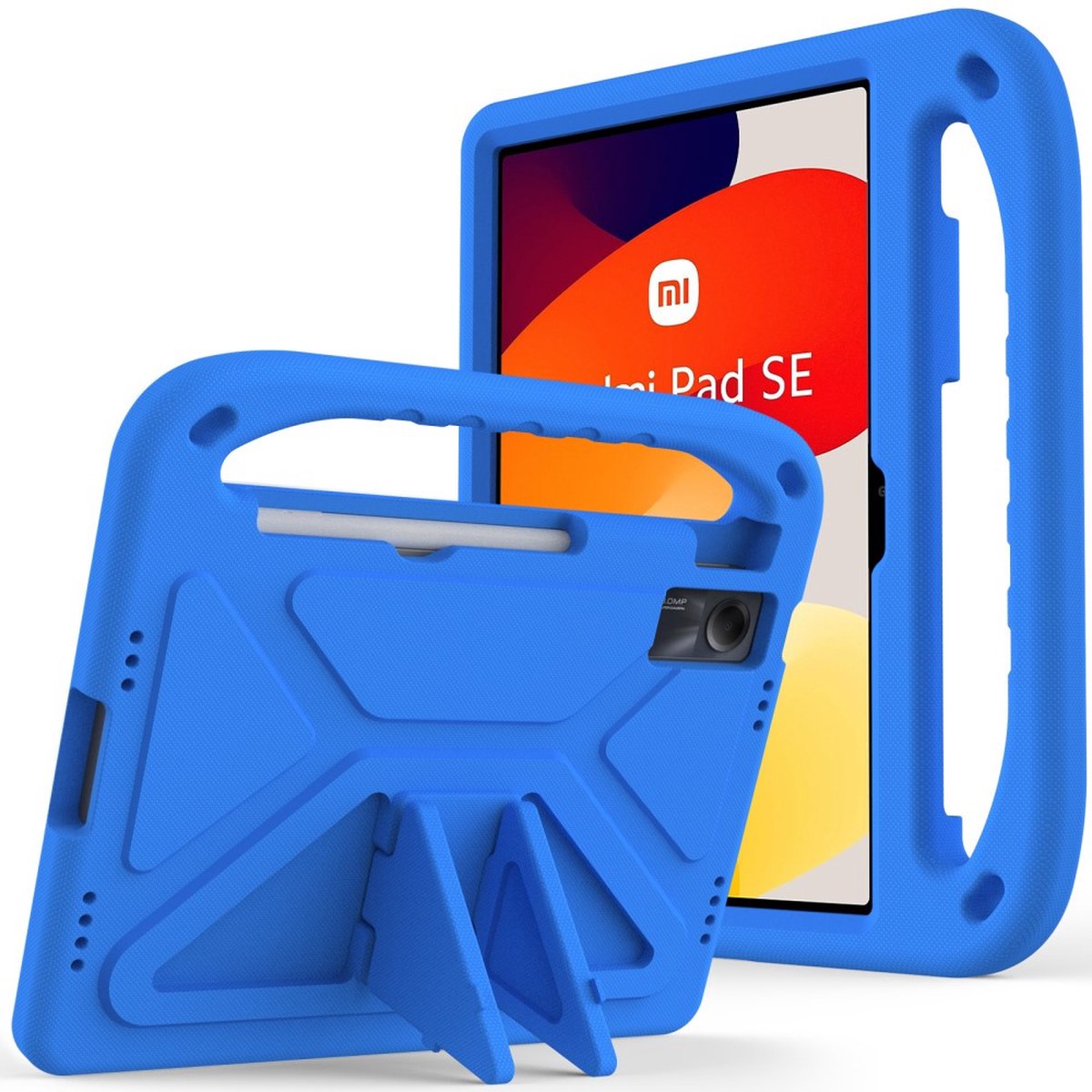for Xiaomi Redmi Pad SE 11 Released 2023 Kids Case,Lightweight EVA Kid  Friendly Shockproof Protective Case,Handle Stand Heavy Duty Tablet Cover  (Red)