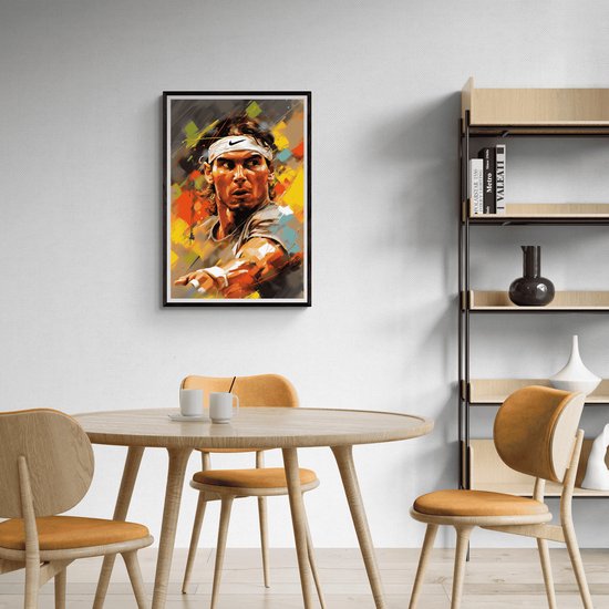 Rafael Nadal Poster | Affiche de Tennis | Grand Slam | 51x71cm | Décoration murale | Affiche murale | Convient pour l'encadrement