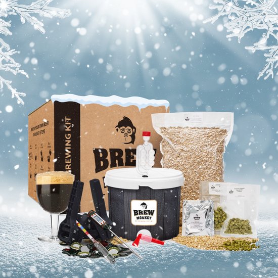 Brew Monkey® Kit de Brassage Bière Blonde, Kit Complet de 5L
