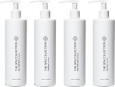 The Spa Collection Lemongrass - Shampoo/Douchegel + Conditioner + Handzeep + Body Lotion - Milde formulering - 400 ml - Pompfles - Set van 4 stuks