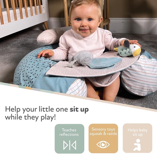 Dierenavonturen Sit-Me-Up Babyzitje - Opblaasbaar vloerzitje voor baby om te spelen en te zitten - Verwijderbaar dienblad - Machinewasbaar - 6+ maanden — afbeelding 5