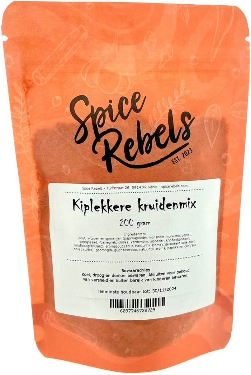 Goedkoopste Spice Rebels - Kiplekkere kruidenmix - zak 200 gram - kipkruiden