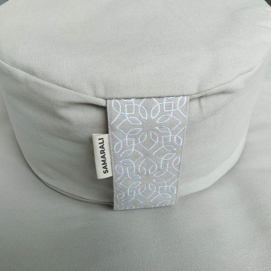 Samarali Zafu & Zabuton Set - Grijs Kasteel - Met Rond Lotus Kussen - Perfect voor Mindfulness Praktijk van Samarali — afbeelding 2