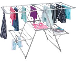wasdroogrek met grote capaciteit opgewaardeerde versie, droogrek kleding, waslijn roestvrij staal, vouwen binnen en buiten