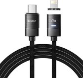 Tech-protect Ultraboost Magnetisch USB-C/Lightning Cable PD 27W 3A 200cm - Zwart