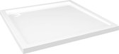 vidaXL Receveur de douche carré Blanc 80 x 80 cm ABS