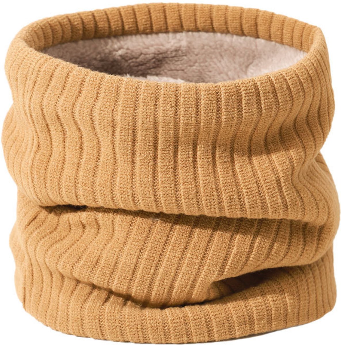 LOIJMK Nekwarmer voor heren, halsmanchet, dames, sjaal, winter, dubbellaags, dikke gebreide cirkel, lus, sjaal, warm, winddicht, halsdoek, buldog, wijn, One size