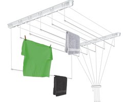 wasdroogrek met grote capaciteit opgewaardeerde versie, droogrek kleding, waslijn roestvrij staal, vouwen binnen en buiten