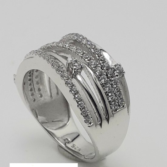 Ring - zilver - zirconia - Verlinden juwelier