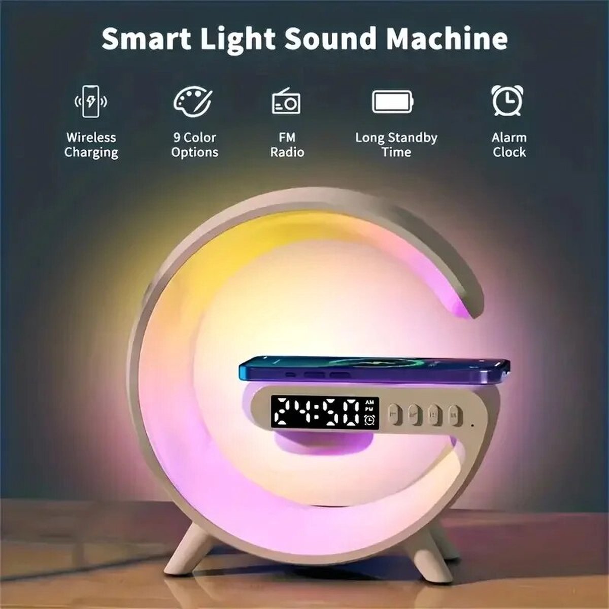 VIKEFON Wake Up Light - Lumière Smart - Horloge Smart - chargeur