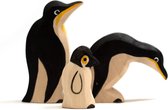 Houten speelgoed dieren - Pinguin familie - Montessori - Open einde speelgoed