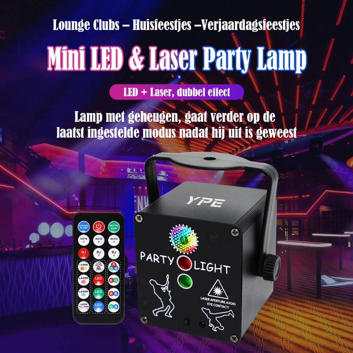 YourPartyEquipment - Effet de lumière Disco - Laser Party - Lampe Disco -  Laser Ultra