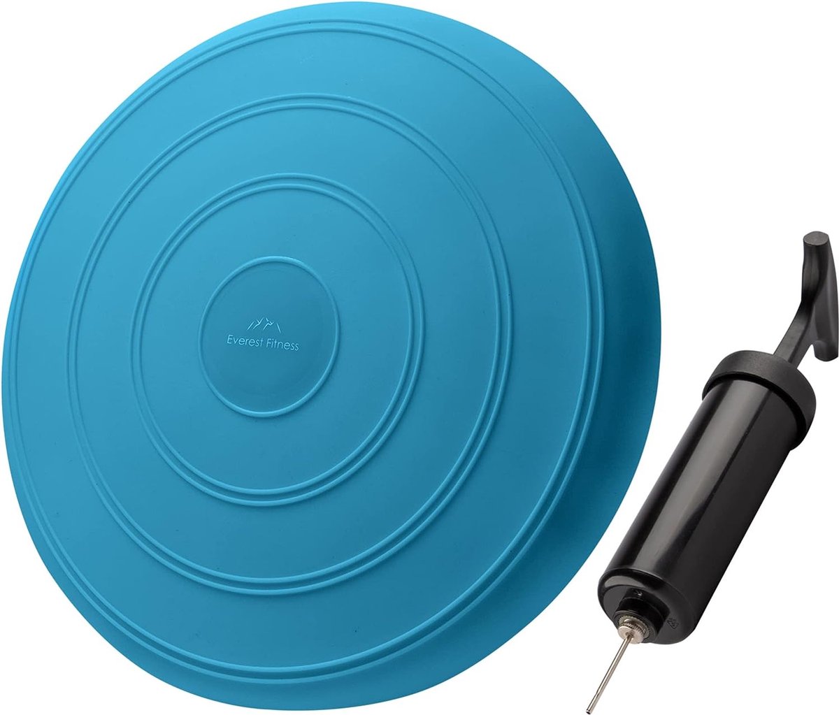 Luchtkussen, opblaasbaar, 33 cm diameter, met luchtpomp, balanskussen, trainingskussen, zitting en rugleuning