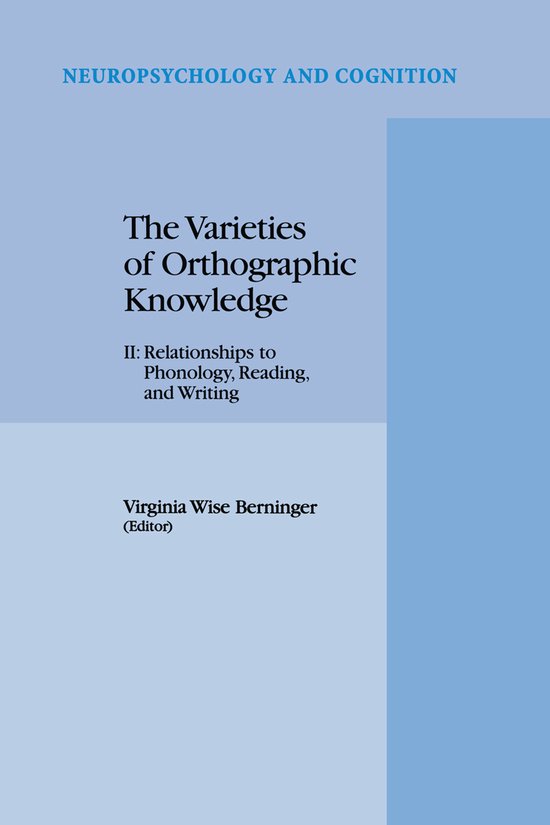 Neuropsychology and Cognition11-The Varieties of Orthographi ... - cover