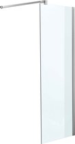 CLP SQUARE - Roestvrijstalen douchewand - NANO-glas helder/glas 100x200x100 cm