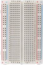 MMOBIEL 1st PCB Breadboard Prototype Circuit Bord Soldeervrij – 1x400 Punten - Geschikt met DIY Arduino, Raspberry Pi 2 / 3 / 4 / 5 Projecten Proto Shield Distribution - Verbindingsblokken