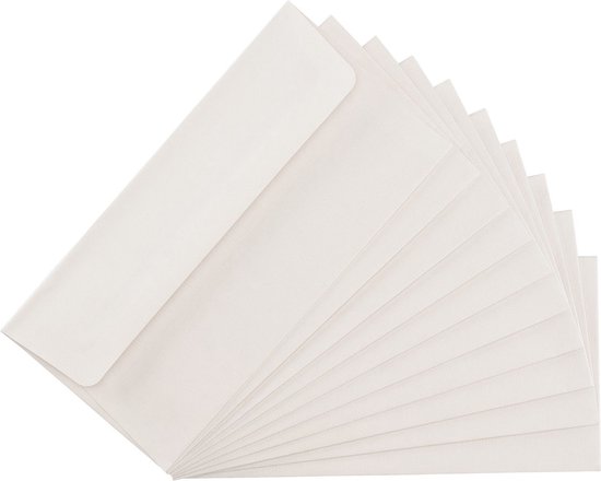 Netuno 25 Briefhüllen Tabakfarbe DL 11 x 22 cm 130g Flora Tabacco Natur