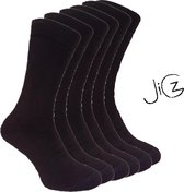 Jicz - 3 Paar Thermo sokken Werksokken Met Zachte Voering - Naadloos - Kleur Effen Zwart - Maat 43-46 - 3-Pack - 3P