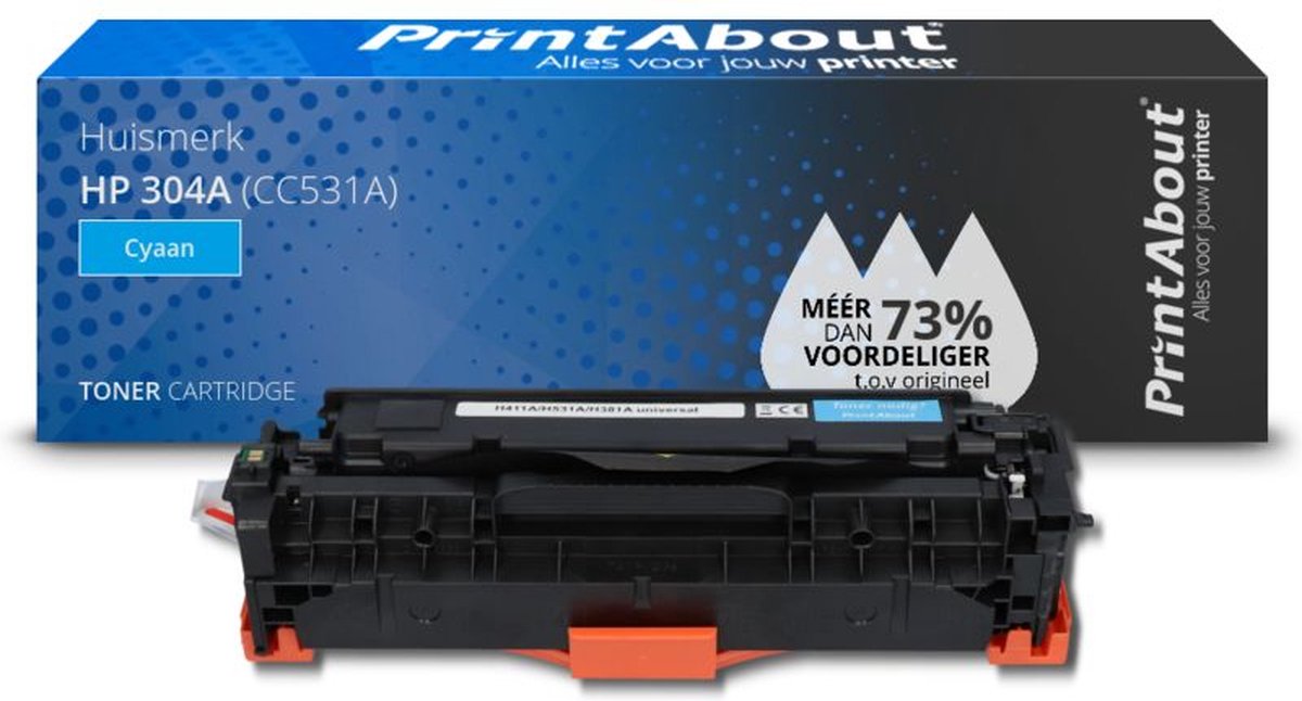 PrintAbout HP 304A (CC531A) toner cyaan