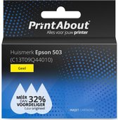 PrintAbout huismerk Inktcartridge 503 (C13T09Q44010) Geel geschikt voor Epson