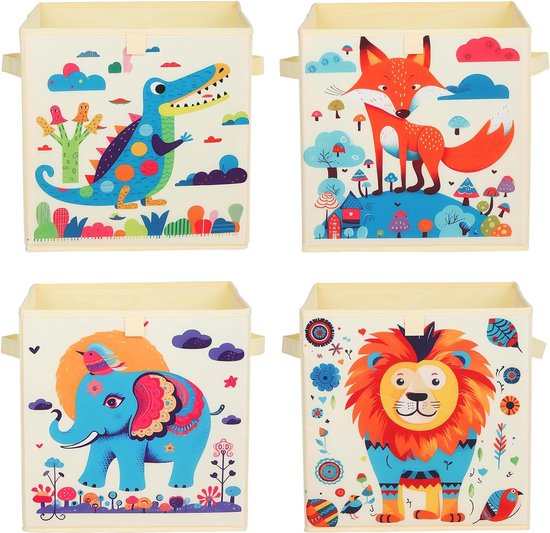 Stora opbergdoos textiel zwart 30x30x30 cm kopen? | Opbergboxen & dozen