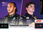 Max Verstappen & Lewis Hamilton - 369.5 Points each - One race to go. - F1 TOPPS NOW® Card #80