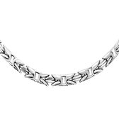 Juwelier Zwartevalk - Zilveren vierkante koningsschakel armband BIZ 100/21cm--
