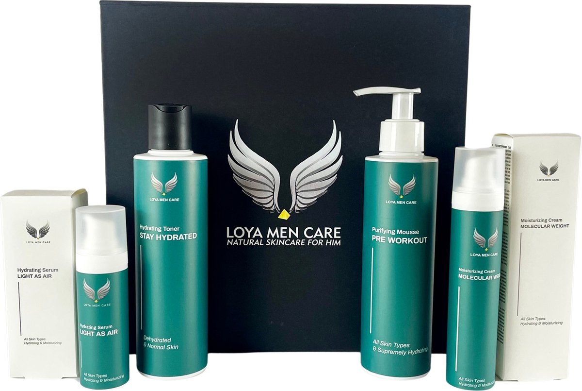 Loya MenCare® - Stay Focused - Normale Huid - Skincare set - Geschenkset mannen