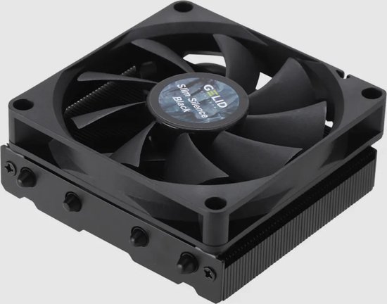 Gelid Solutions Slim Silence Black - Koeler voor processor - 2800 omw/min. - 26.5 dBA - 4-pins PMW - Zwart