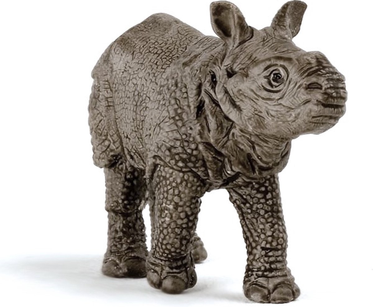 Schleich Wild Life Indische neushoornbaby speelfiguur thumbnail 6