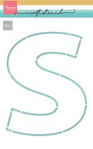 Marianne D Craft Stencil - S-Letter PS8147 210x149 mm (11-23)
