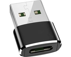 2 set – USB-A naar USB-C Adapter – USB A to USB C Hub Convertor – Zwart – 2 stuks