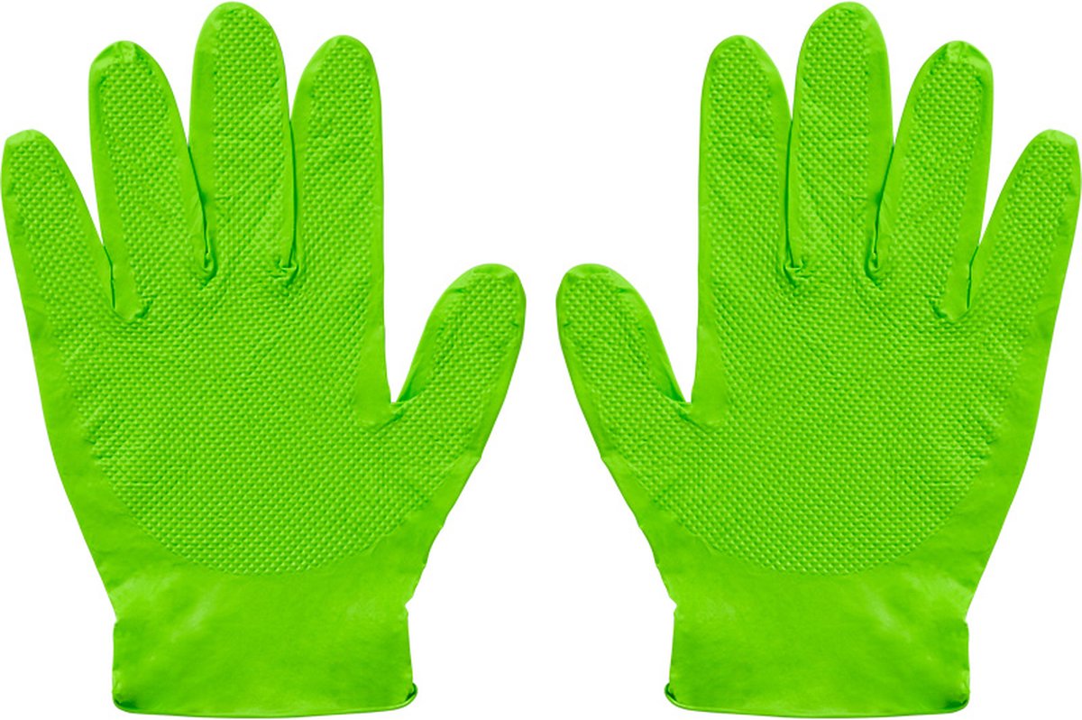 Gripp-It nitril handschoenen - maat L - Groen - dispenserdoos à 50 stuks