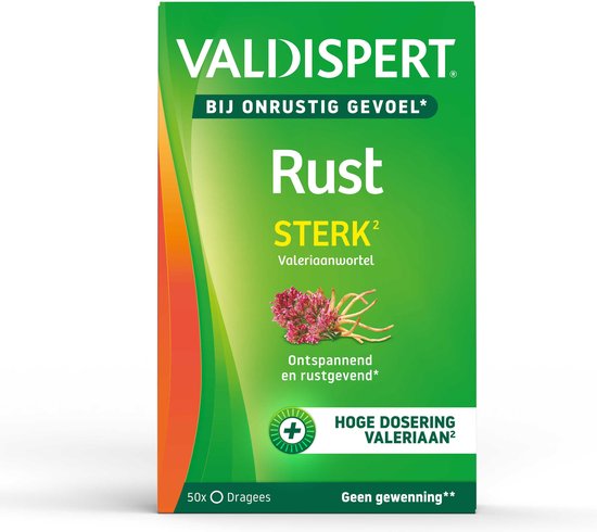 Valdispert Rust Sterk - Natuurlijk voedingssupplement met Valeriaanwortelextract voor rust & ontspanning* - 50 tabletten