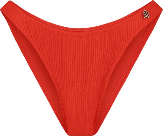 Beachlife Fiery Red high leg bikinibroekje