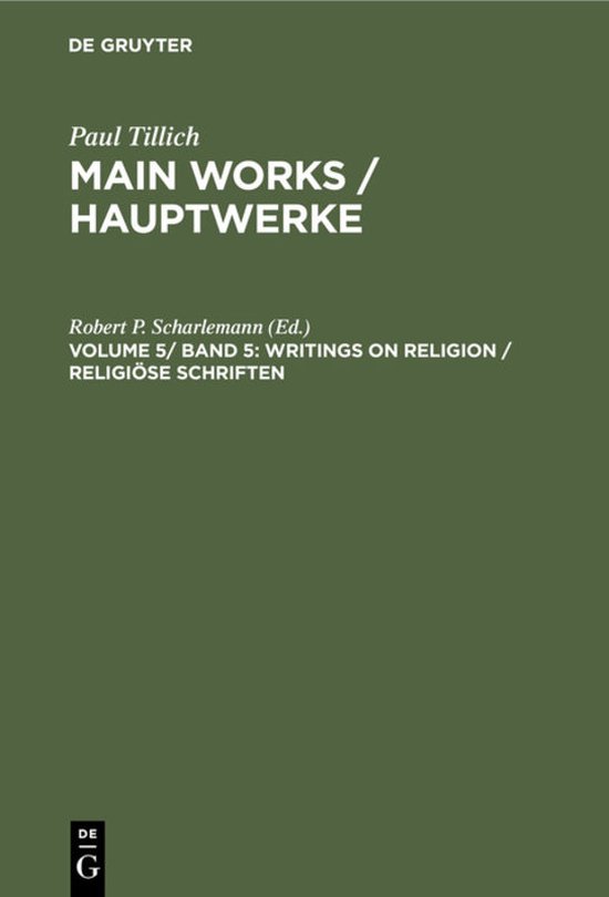 Writings on Religion/ Religiose Schriften