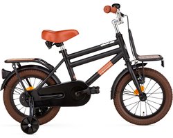 Supersuper Cooper Bamboo - Kinderfiets - Jongensfiets - 14 inch - Mat Zwart