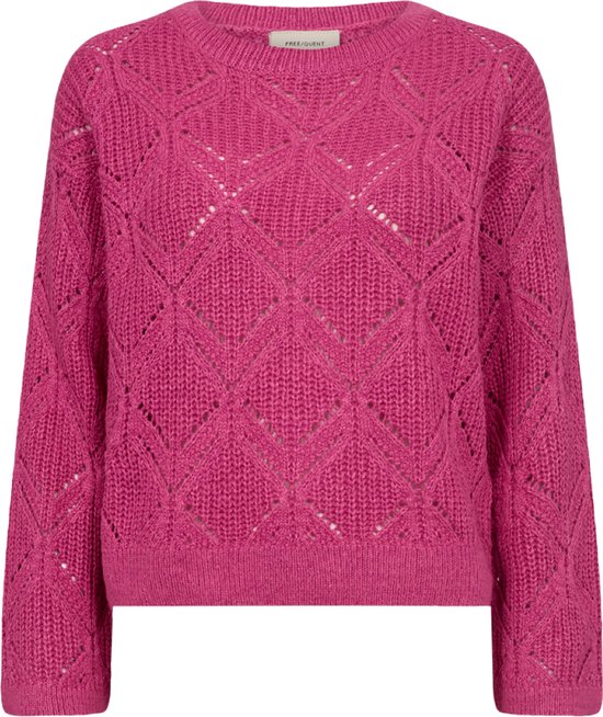 Pull Freequent Fqjazz Pull 203053 Framboise Rose Mélange Femme Taille - L