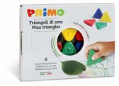 PRIMO * Box met 6 zachte driehoek waskrijtjes