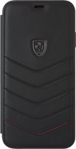 CG MOBILE IPhone XS MAX FERRARI HERITAGE Leather Booktype Flip Case Cover Black