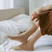 Kasjmier sokken - Cashmere - 3 paar - Bruin/Crème/Beige