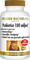 Golden Naturals Probiotica 100 miljard (14 veganistische maagsapresistente capsules)
