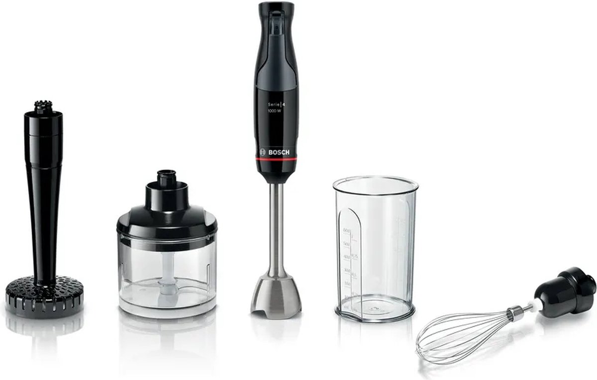 Bosch Serie 4 MSM4B623 blender 0,6 l Staafmixer 1000 W Antraciet, Transparant