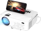 Mini Beamer - Streamen vanaf je telefoon - Input tot 1080P Full HD - Projector - Mini Projector - HDMI - USB - Wit / geel - Smartphone - Draagbaar - Ingebouwde speaker
