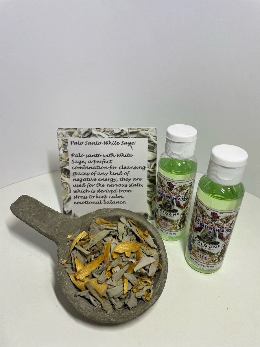 Palo Santo Witte Salie Smudge pakket Cadeau pakket Reinig je huis pakket met... bol