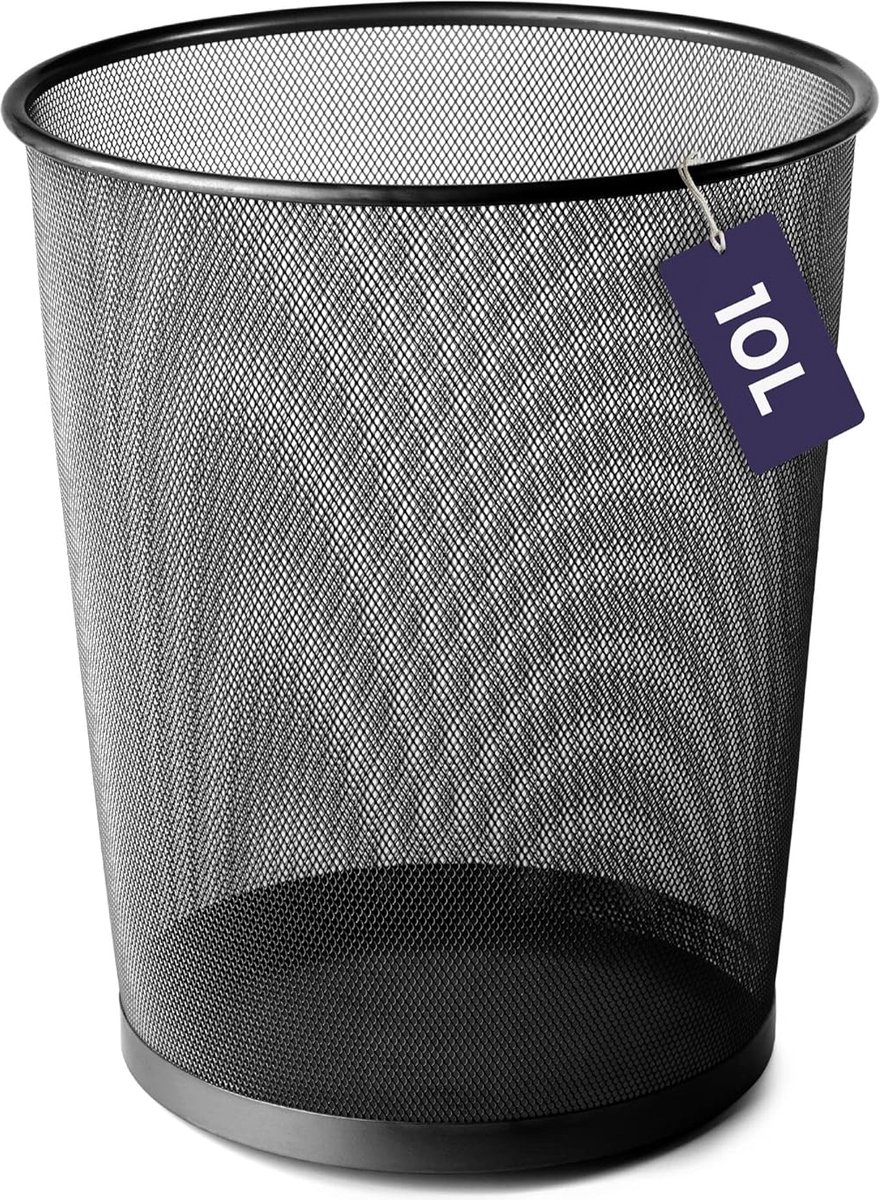 V-part Vlamdovende prullenbak/papierbak - 50L - zilver kopen