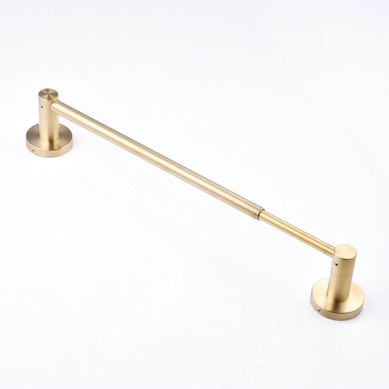 KES Handdoekhouder voor badkamer, 65 cm badhanddoekenrek handdoekhouder wandmontage SUS304 roestvrij staal geborstelde afwerking, A2000S65B-2