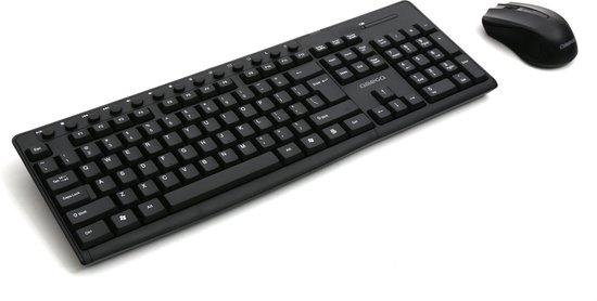 Omega OKM071B, toetsenbord met muis RF Draadloos QWERTY Amerikaans Engels, zwart - Omega